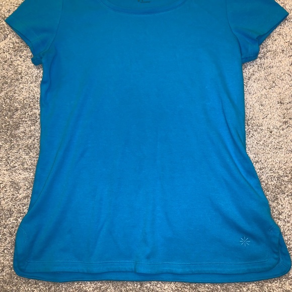 Isaac Mizrahi Dark Blue Short Sleeve Shirt sz XS - Picture 6 of 9